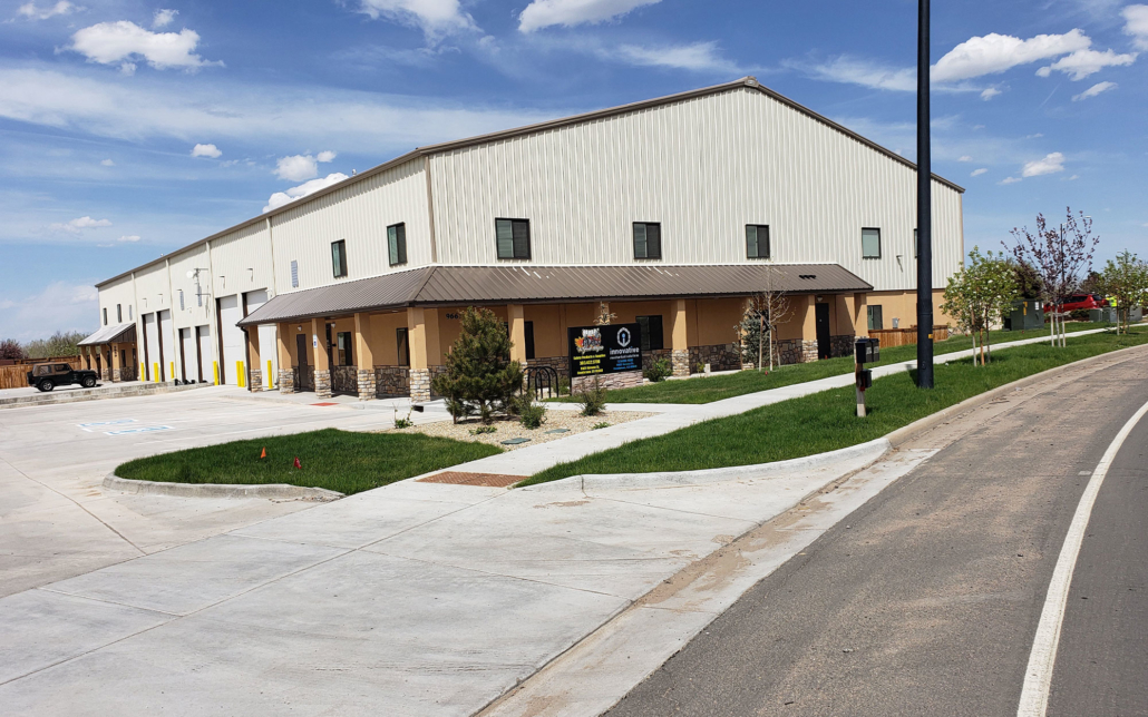 A completed metal building project by Calahan Construction