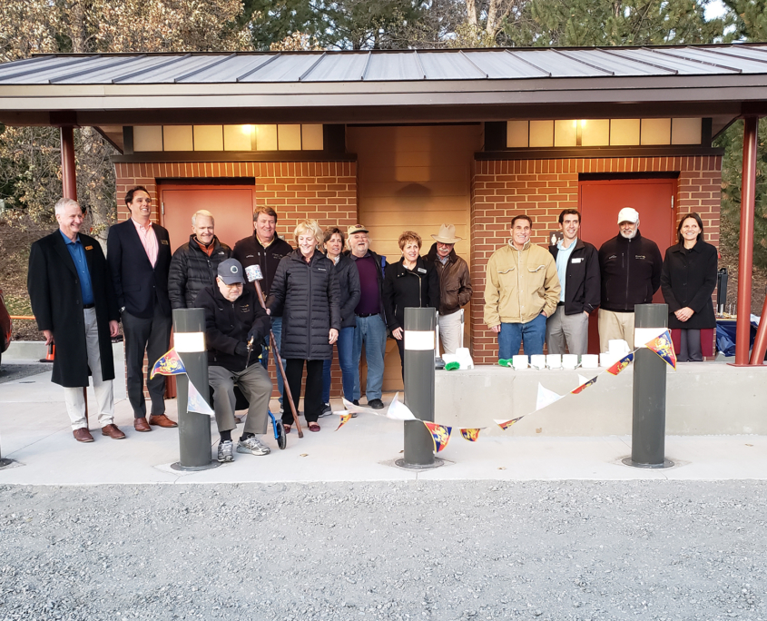 The Calahan Construction team at a groundbreaking ceremony