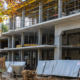 Construction of a multi-story building from metal structures